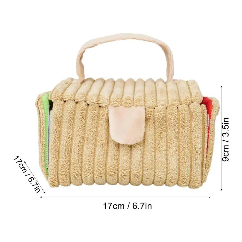 Cat Chew Toy Food Croissant Toys Dog Squeak Interactive Chew Toy Dog Puzzle Toys Iq Training Instinct Training Puppy Toys