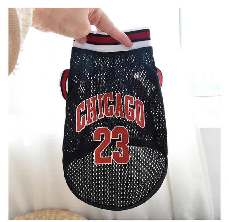 Dog Basketball Jersey Clothes Boy Girl Dog Pet Vest Clothes Puppy Shirt Apparel Cute Outfit Summer T-shirt for All Breeds XS-5XL