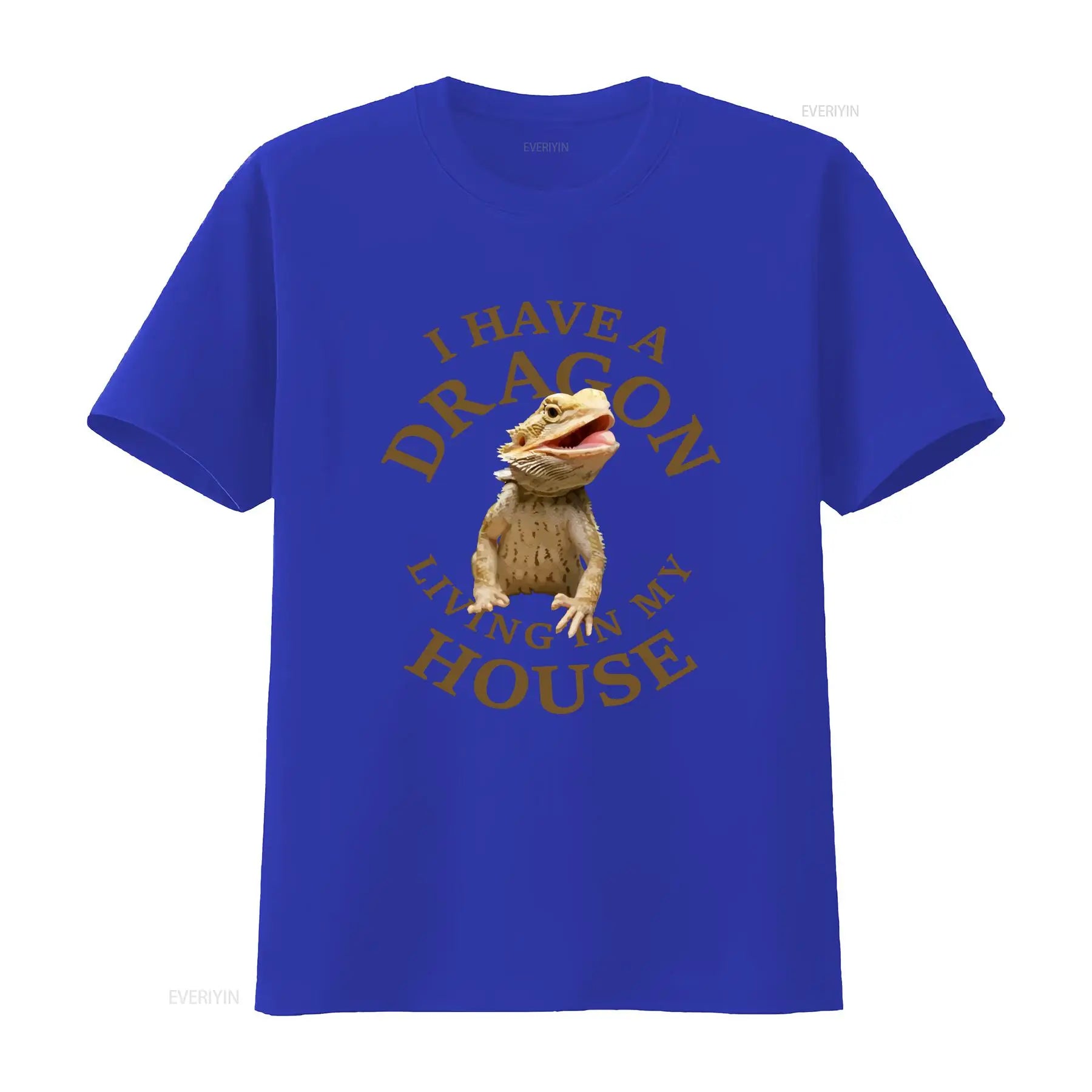 Bearded Dragon T Shirt Lizard Pet Reptile vintage Washed fashion Stretched homme Slightly Unisex streetwear Versatile