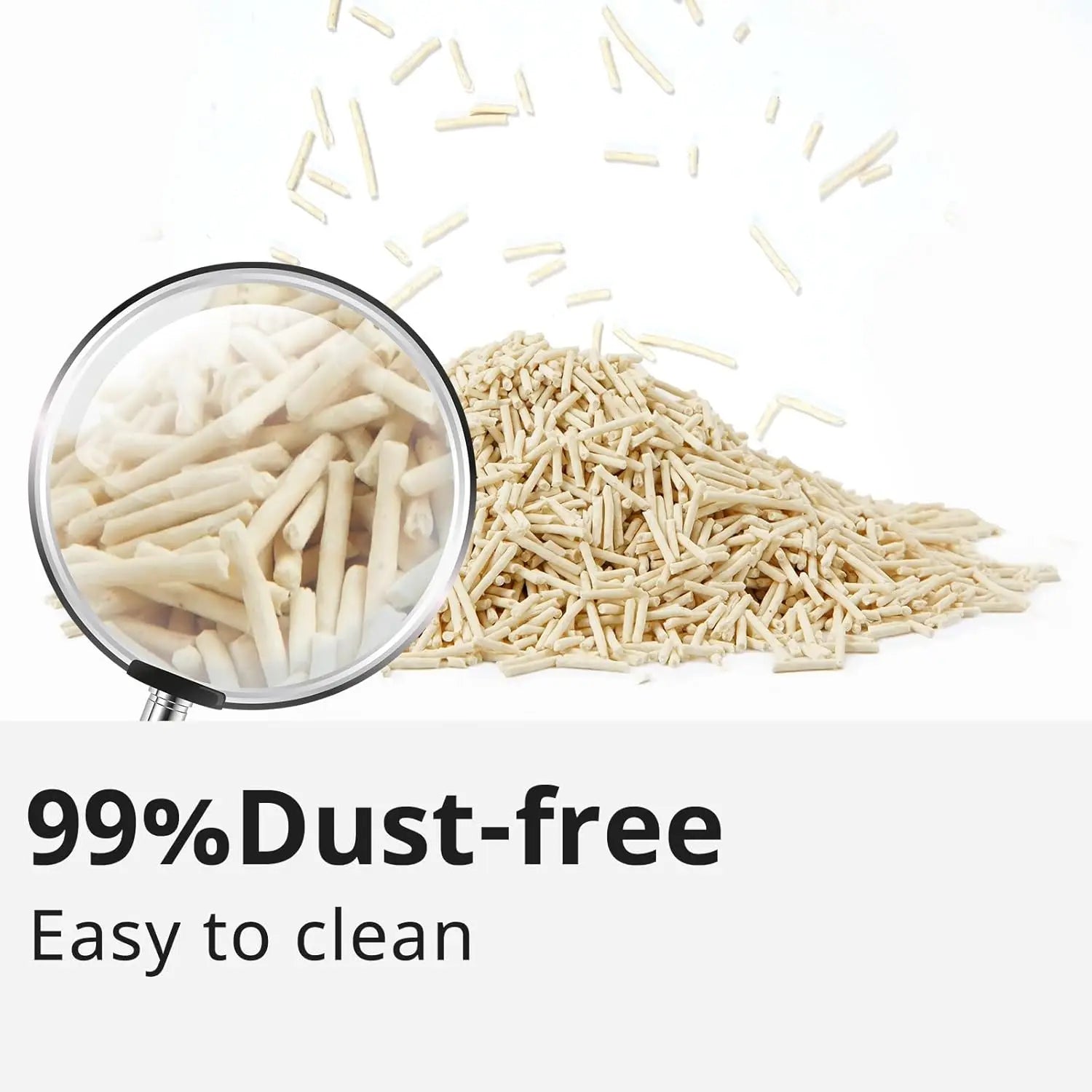 Natural Tofu Cat Litter 22.4LB Fast Clumping Dust-Free Flushable Ultra Absorbent Water Soluble
