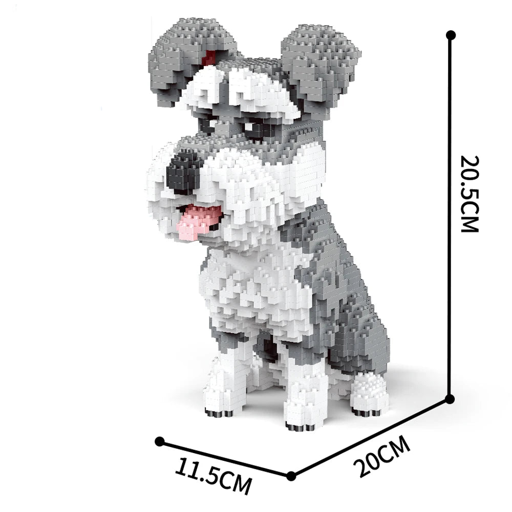 Dachshund Dog Model Micro Mini Building Blocks Set Educational Recreation Toys Pet Lover Gift Decoration Bricks Party Gift