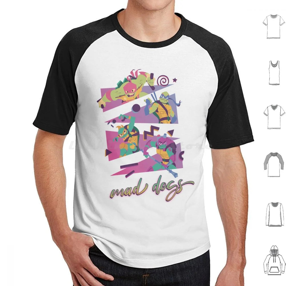 Mad Dogs T Shirt 6xl Cotton Cool Tee Rottmnt Turtle