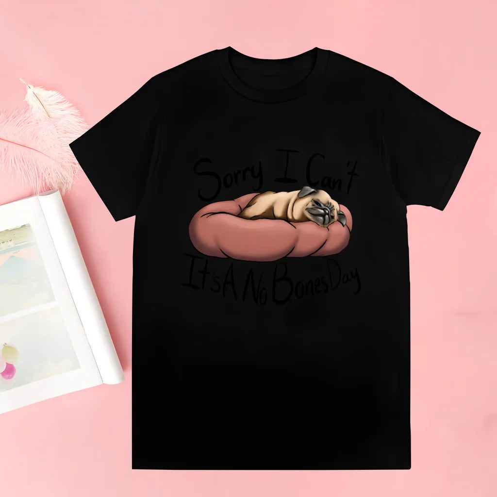Pug Dog Animal Pet T Shirt Novelty Funny Vintage Crew Neck Men's T-Shirt Humor Women Top Tee Gift Humor Streetwear