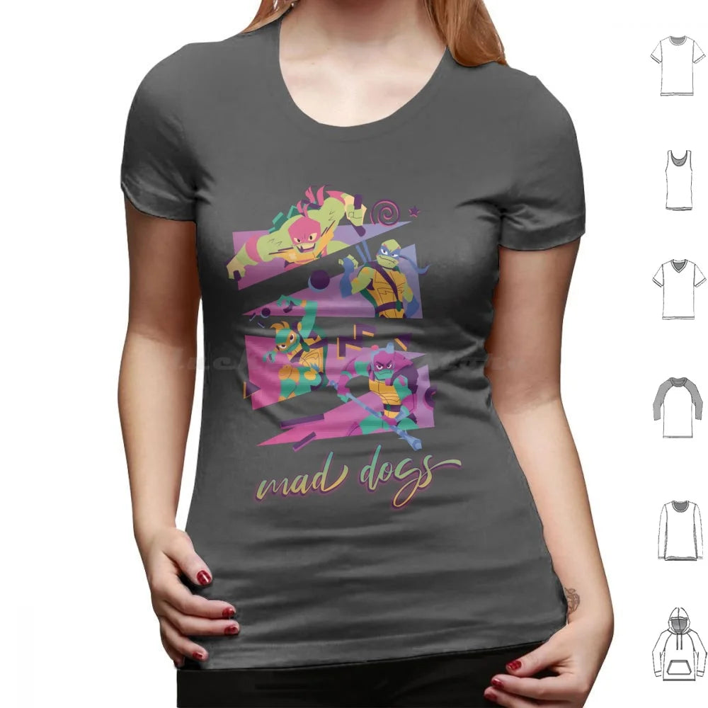 Mad Dogs T Shirt 6xl Cotton Cool Tee Rottmnt Turtle