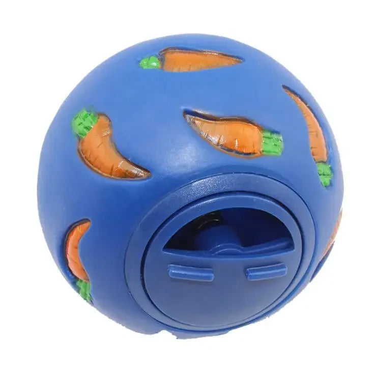 Pet Food Dispenser for Rabbits Carrot Interactive Bunny Toy Snack Toy Ball Food Dispenser Ball Bite Resistant Feeding Toys