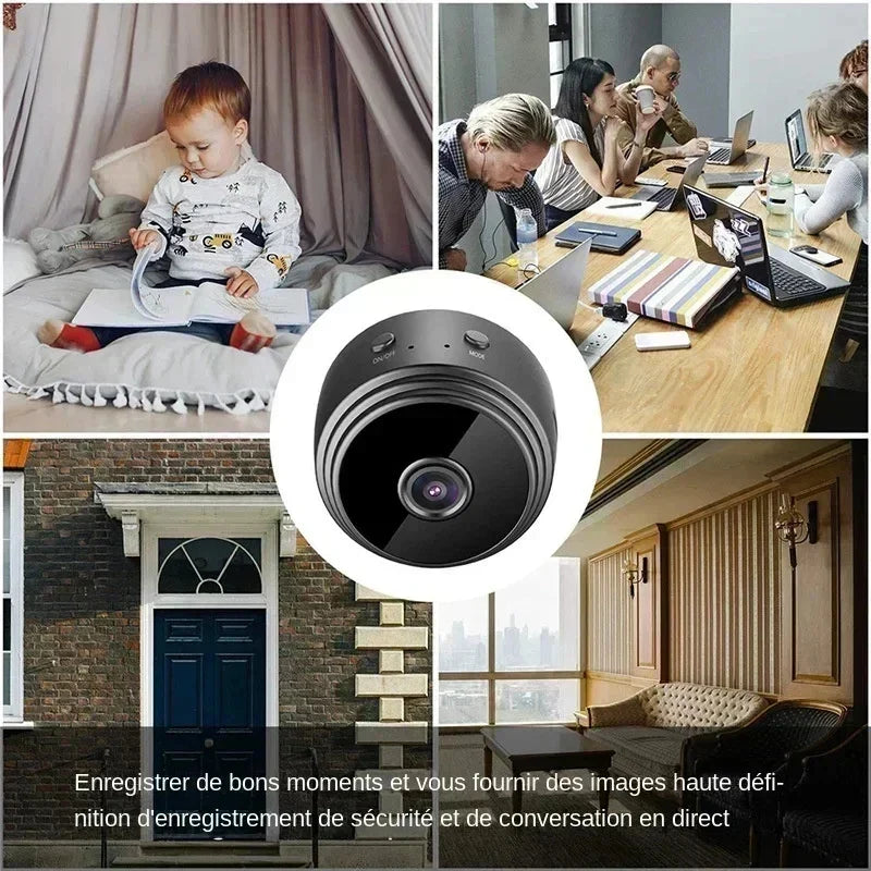 A9 WiFi Mini Security Camera – Wireless HD Baby & Pet Monitor with Motion Detection