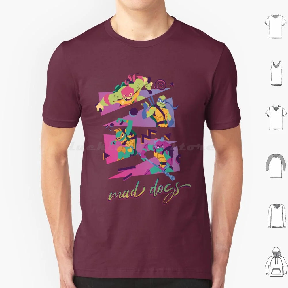 Mad Dogs T Shirt 6xl Cotton Cool Tee Rottmnt Turtle