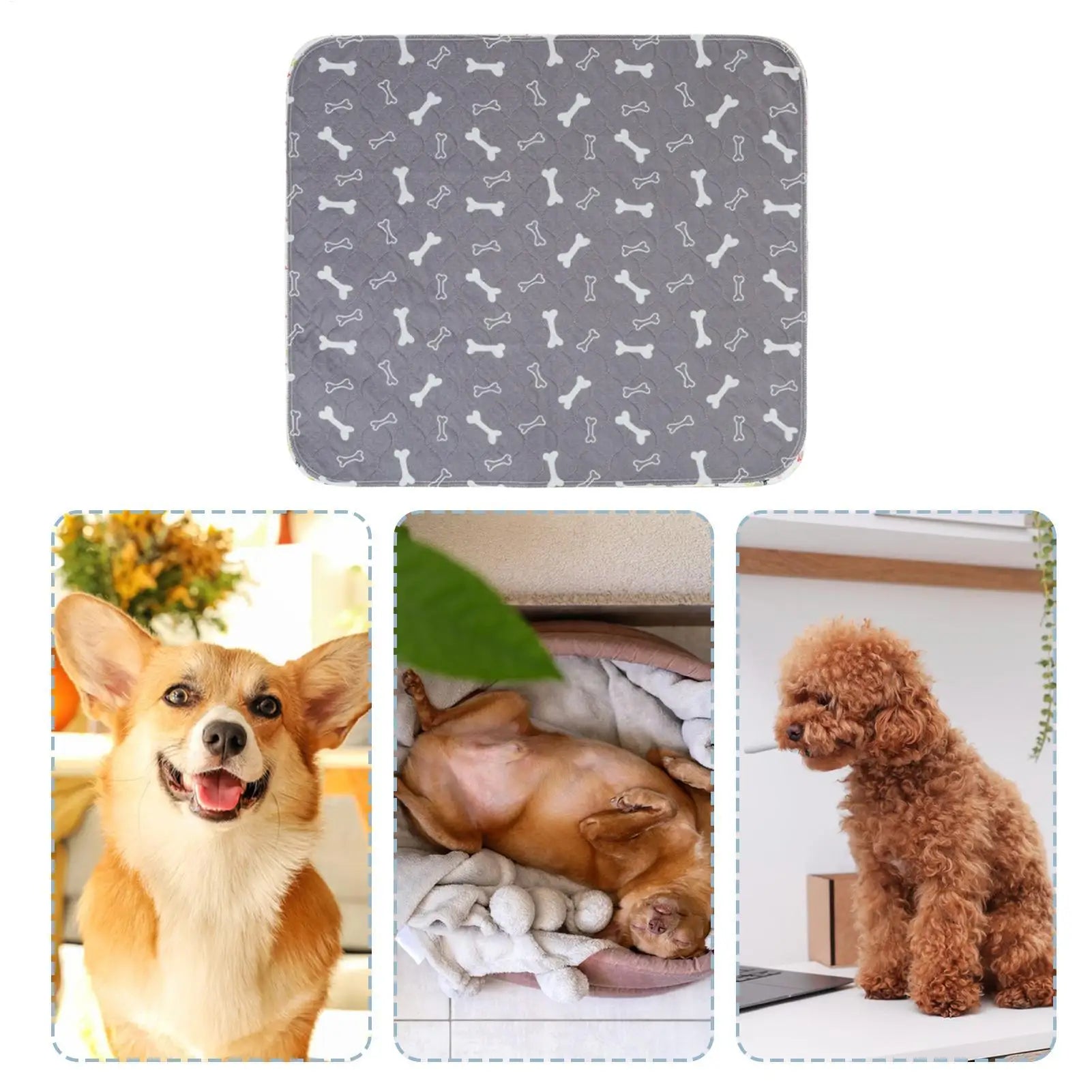 Pee Pads for Dogs Fast Absorbent Training Mat Leak Protection Odor Control Reusable Puppy Pee Pads for Cats Potty Training Home
