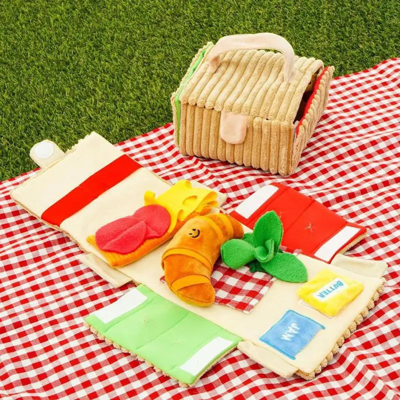 Cat Chew Toy Food Croissant Toys Dog Squeak Interactive Chew Toy Dog Puzzle Toys Iq Training Instinct Training Puppy Toys