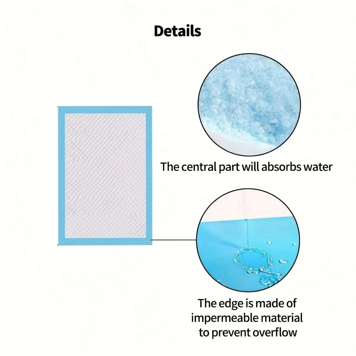 A Pet Pee Pad for Small Pets Like Rabbits, Hamsters, and Guinea Pigs, Disposable Absorbent Deodorizing Thickened Pad