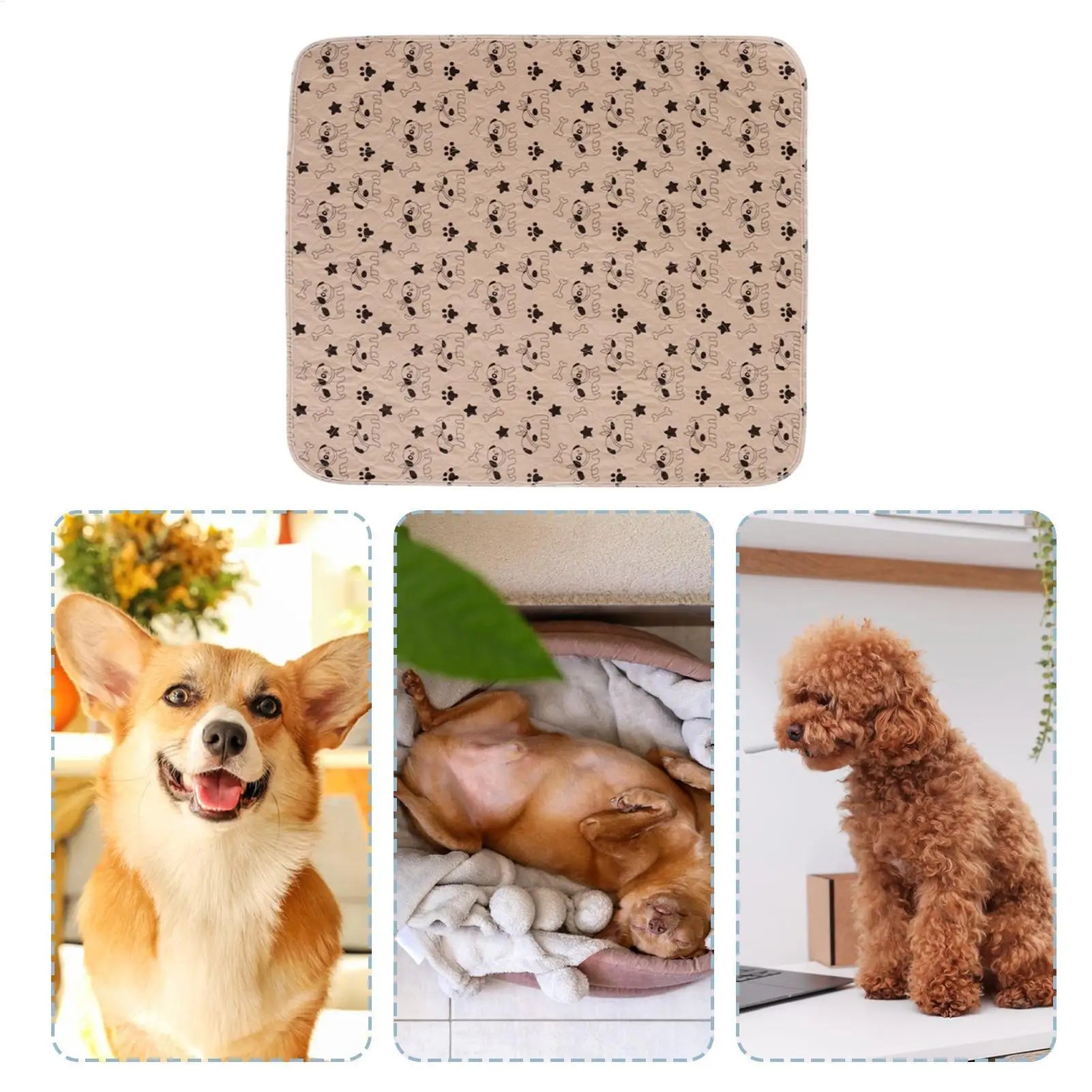 Pee Pads for Dogs Fast Absorbent Training Mat Leak Protection Odor Control Reusable Puppy Pee Pads for Cats Potty Training Home
