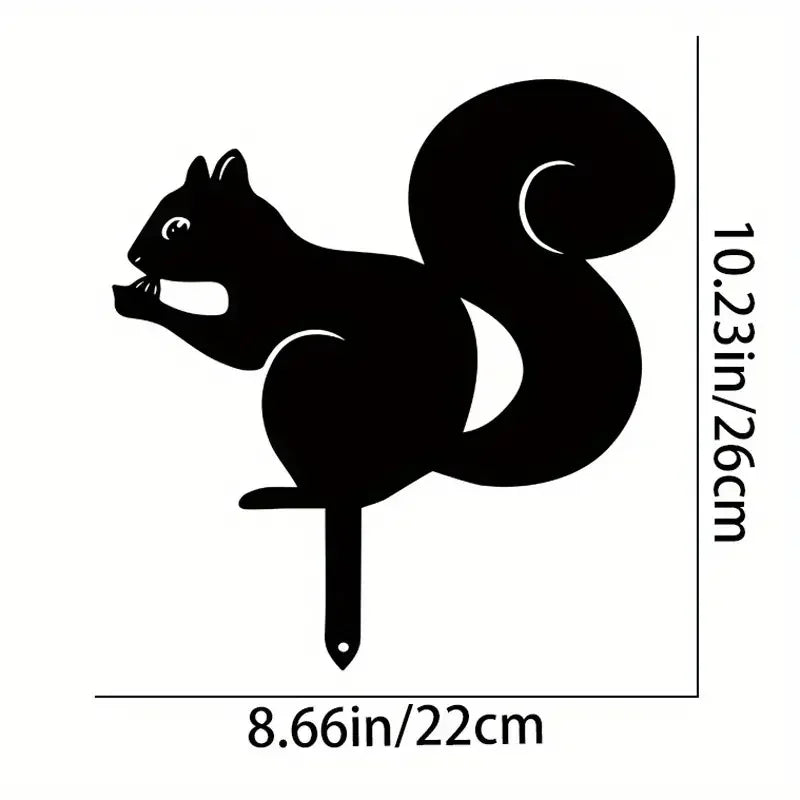 Rabbit Art Sculpture – Hollow Wrought Iron Figurines, Dust Proof and Realistic Rabbit/Squirrel for Garden, Home, and Yard