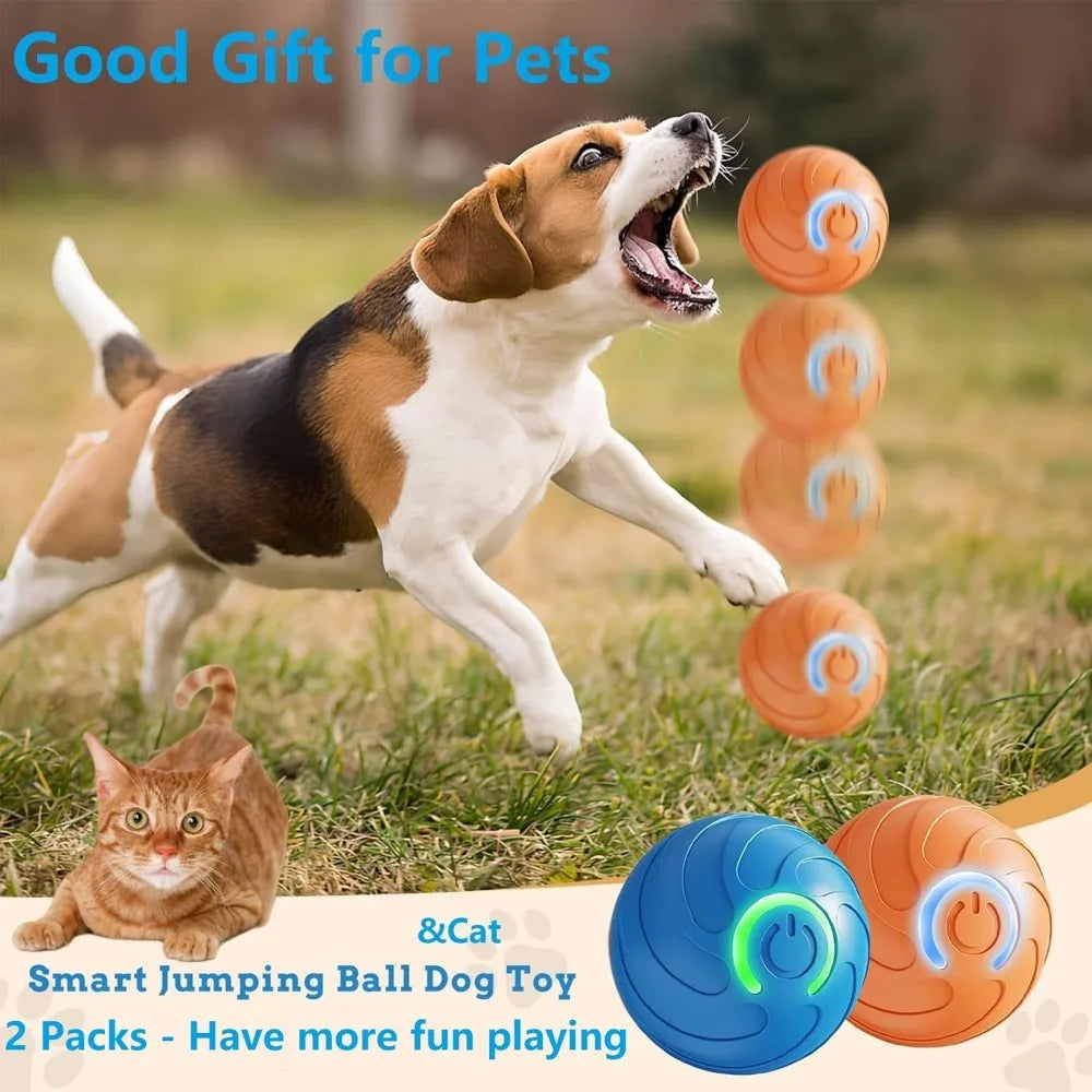 Pet Toy Ball with Tail Rope，Smart Automatic Pet Chase Ball Toy, Upgraded Speedy Tail Kitten Toy for Bored Indoor Adult Pets