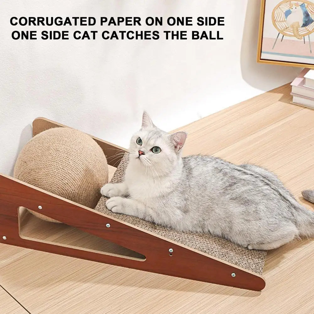 Cat Scratcher Toy Cat Scratcher Toy With Ball Natural Sisal Cat Scratcher For Cats & Kittens Durable & Long Lasting