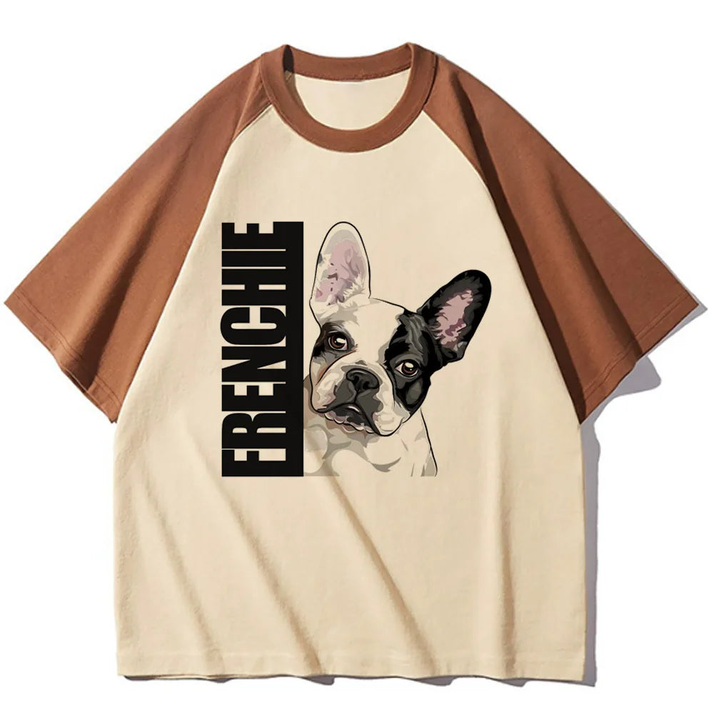 French Bulldog tshirt women modern style tshirt female graphic clothes