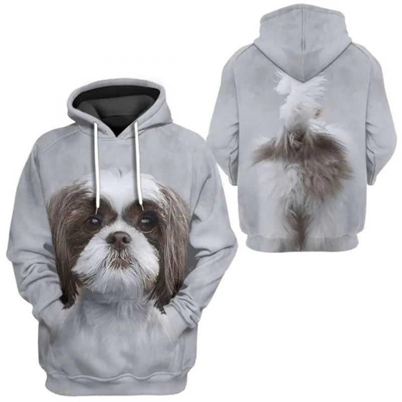 Rottweiler/Shetland Sheepdog/Vizsla 3D Printed Hoodie Women For Men Pullovers Street Tracksuit Love Dog Gift