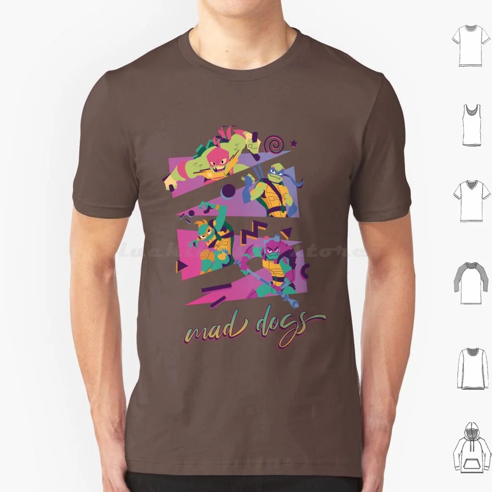 Mad Dogs T Shirt 6xl Cotton Cool Tee Rottmnt Turtle