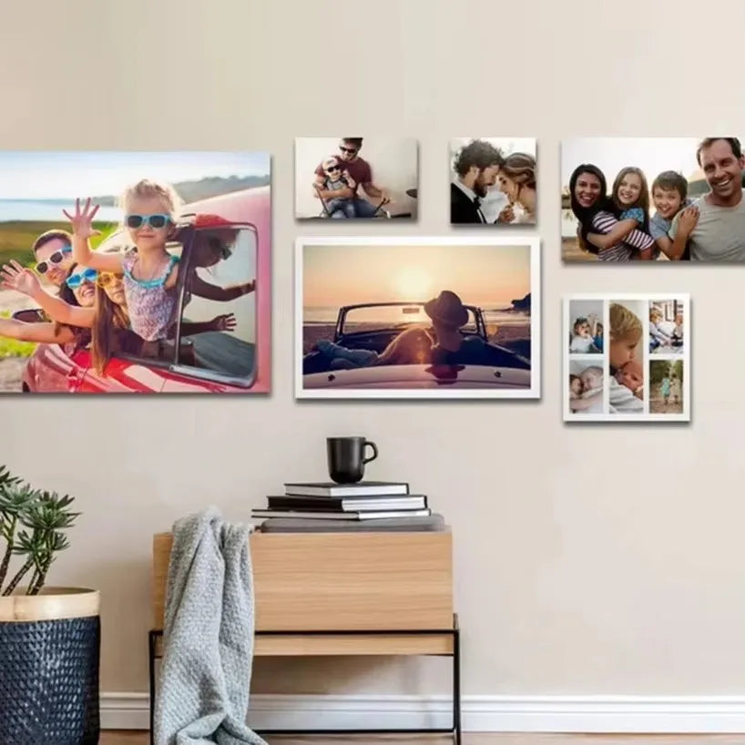 Custom Print Canvas Painting By Your Photo Canvas Poster Personal Gift Customize Figure Animal Pets Pictures Home Decor Prints