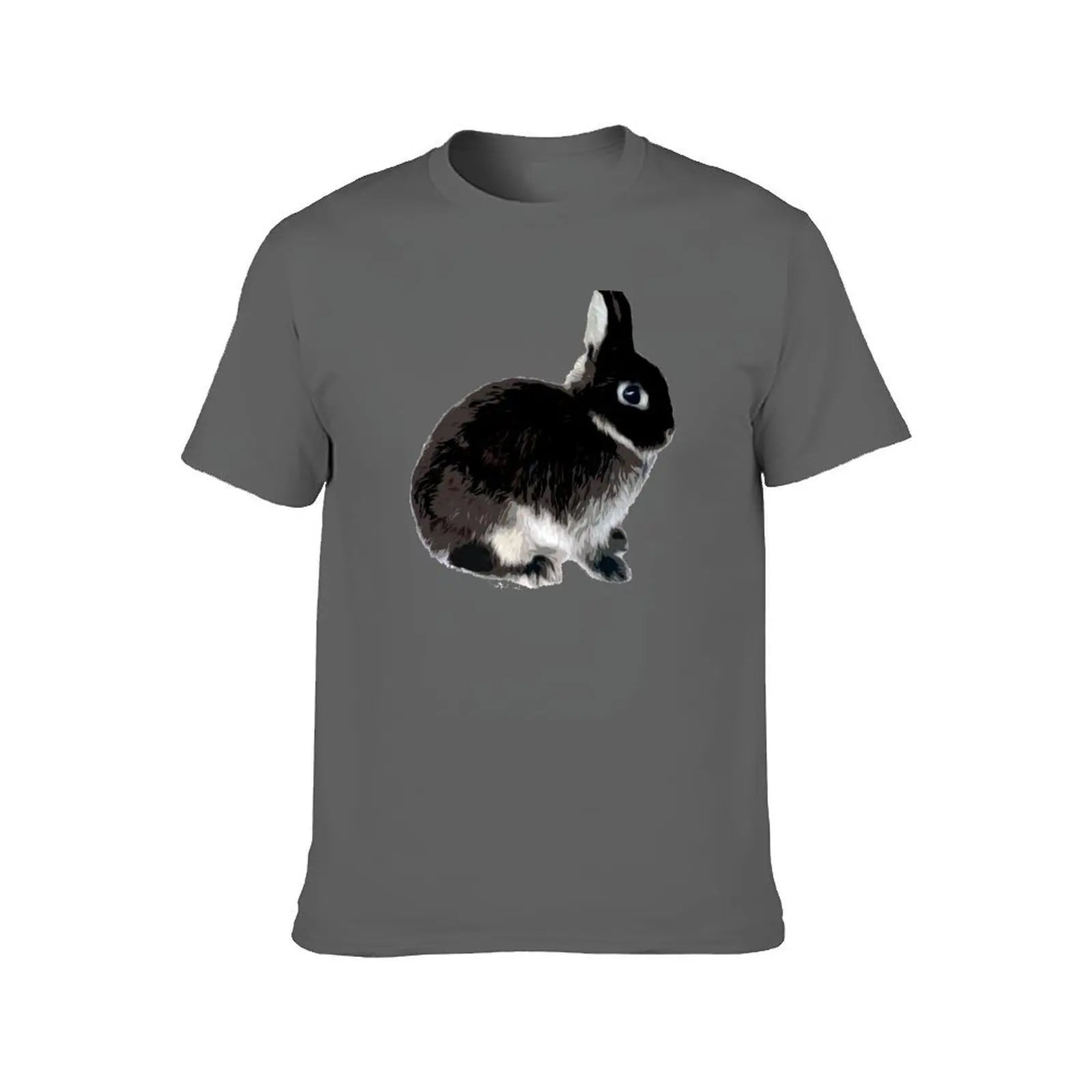 Black Otter Netherland Dwarf Rabbit T-Shirt Thanksgiving Casual Tee