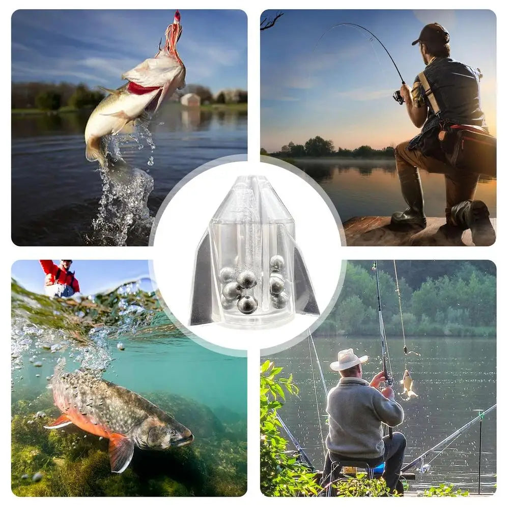 Fishing Rattle Inserts Catfish Rig Fishing Attractants Portable Rattle Sea Fishing Accessory For Catfishing Walleye Muskie Pike