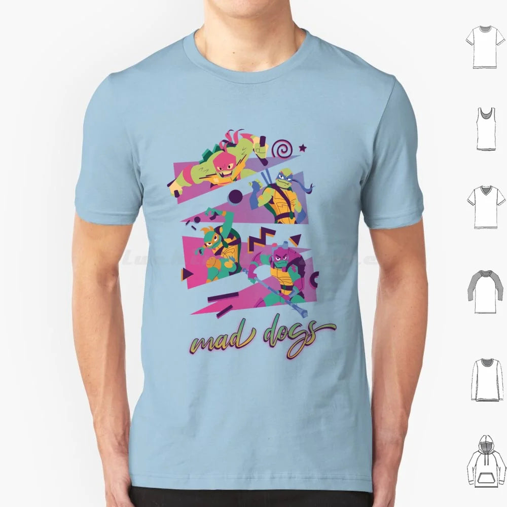 Mad Dogs T Shirt 6xl Cotton Cool Tee Rottmnt Turtle