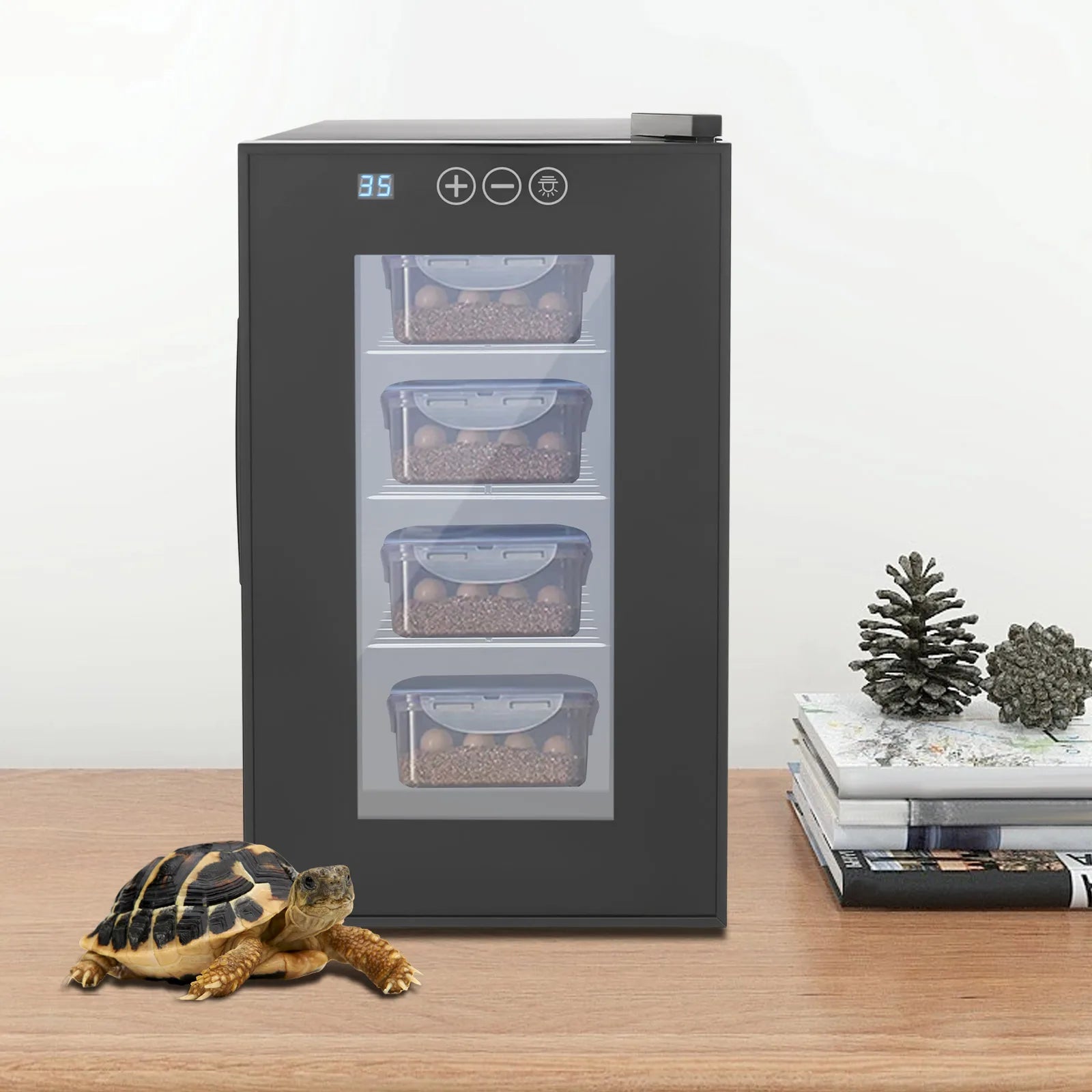 23L Reptile Incubator,Intelligent 23L Reptile Egg Incubator,Constant Temperature& Humidity Reptile Incubator,for Lizards/Turtles
