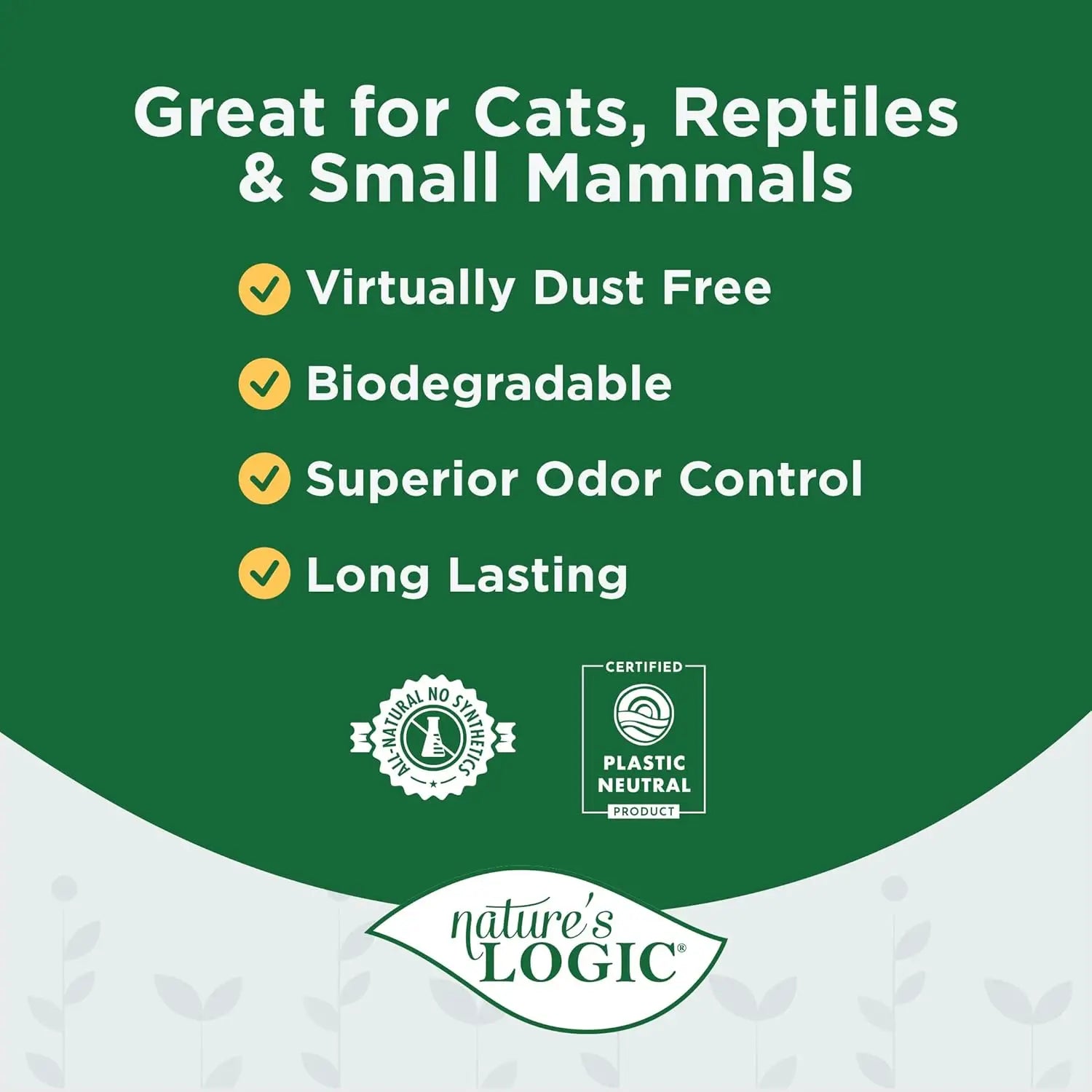100% Natural Pine Pellet Cat Litter - Dust-Free, Unscented, Biodegradable - Safe for Pets & Highly Absorbent 12lb Bag