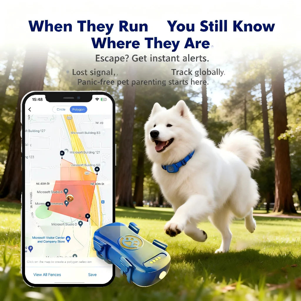 WanwayTech GP30 4G LTE Pet GPS Tracker - IP67 Waterproof