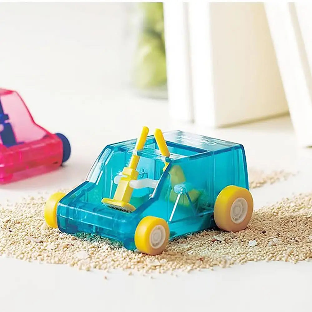 Cute Mini Car Table Dust Cleaning Trolley Keyboard Desktop Dust Cleaner Confetti Pencil Eraser Dust cleaner Desk Set Kids Toys
