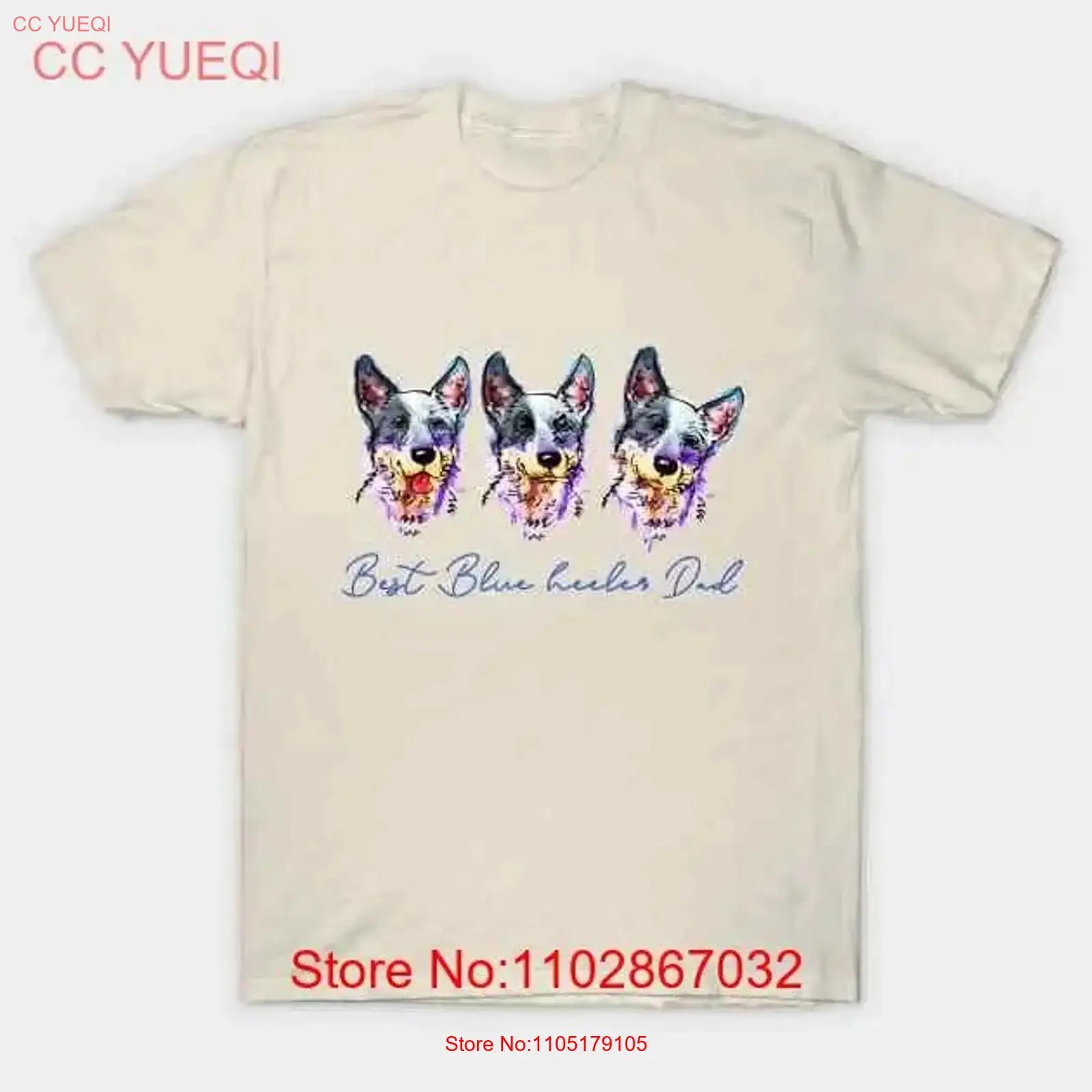 Blue Heeler Dad Made in Australia T Shirt S 5XL vintage Washed Slightly Versatile fashion designer clothes Casual graphic Soft