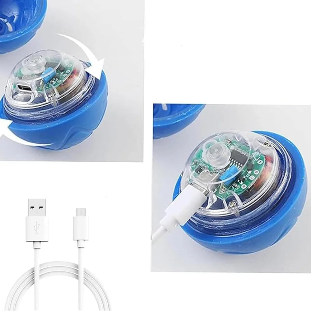 Pet Toy Ball with Tail Rope，Smart Automatic Pet Chase Ball Toy, Upgraded Speedy Tail Kitten Toy for Bored Indoor Adult Pets