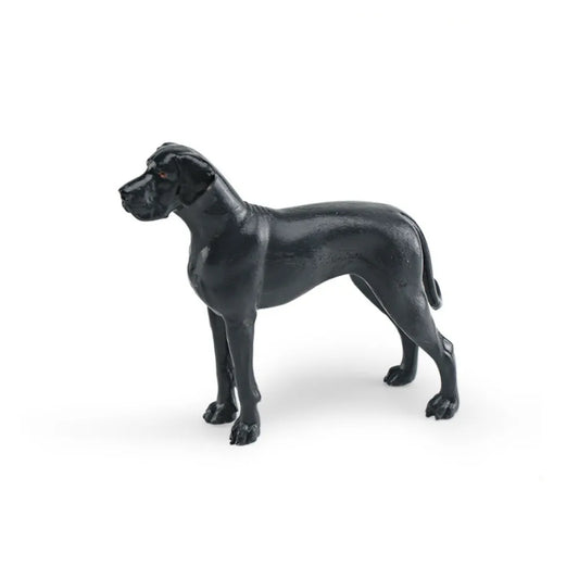 Labrador Rottweiler Puppy Dog Figurine Shepherd Dog Great Dane Dogs Animals Model Realistic Hand Painted Simulation Dog Statue