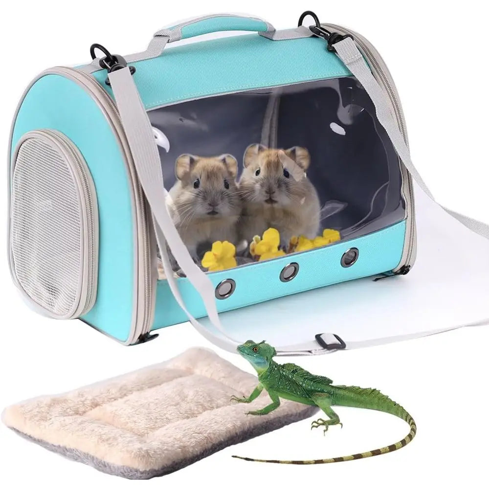 Bearded Dragon Travel Carrier Backpack,Lizard Backpack Carrier,Space sule Clear Bubble Window Astronaut Reptile Carrier Backpack
