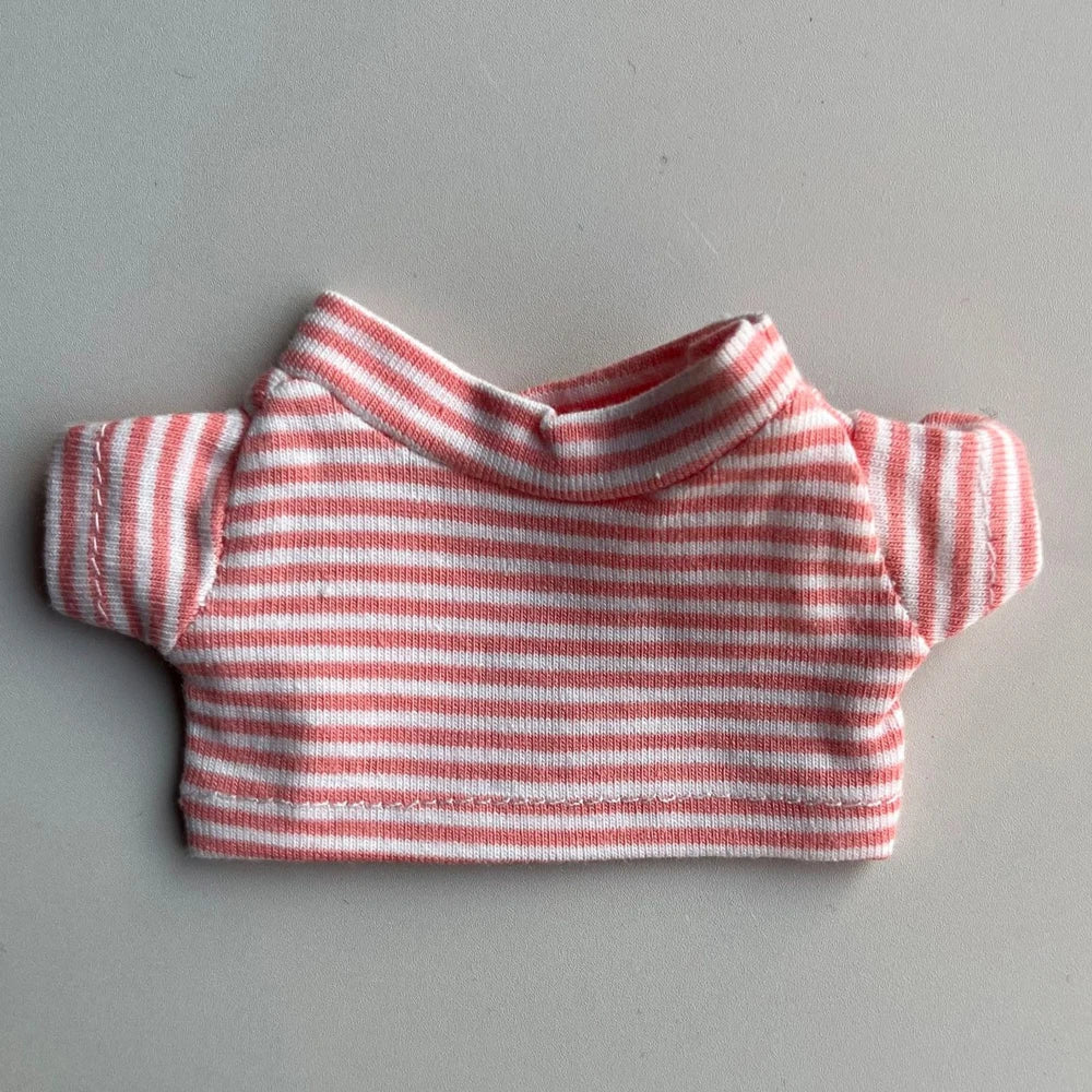 Guinea Pig Clothes Striped Small Pets T-shirt Soft Breathable Elastic Shirt for 5.9-inch Hamster Chinchilla Anti-shedding Outfit