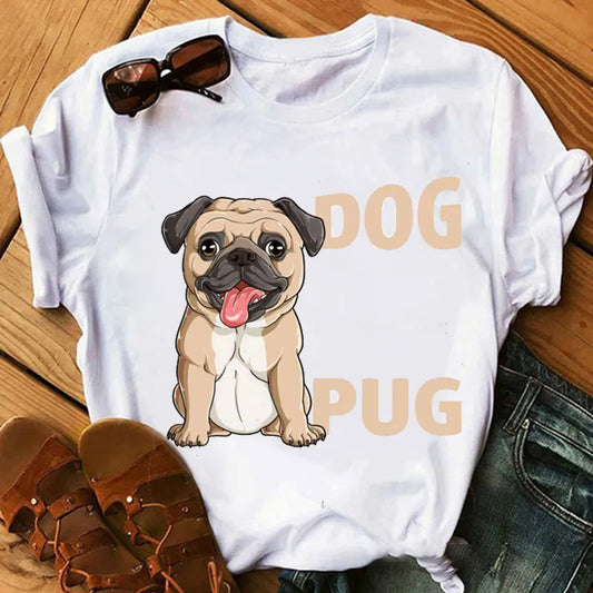 New Dog Animal Print T-shirt for Women, Labrador's Mood Day Gift Casual Top Aesthetic Clothes Tops Graphic T Shirts