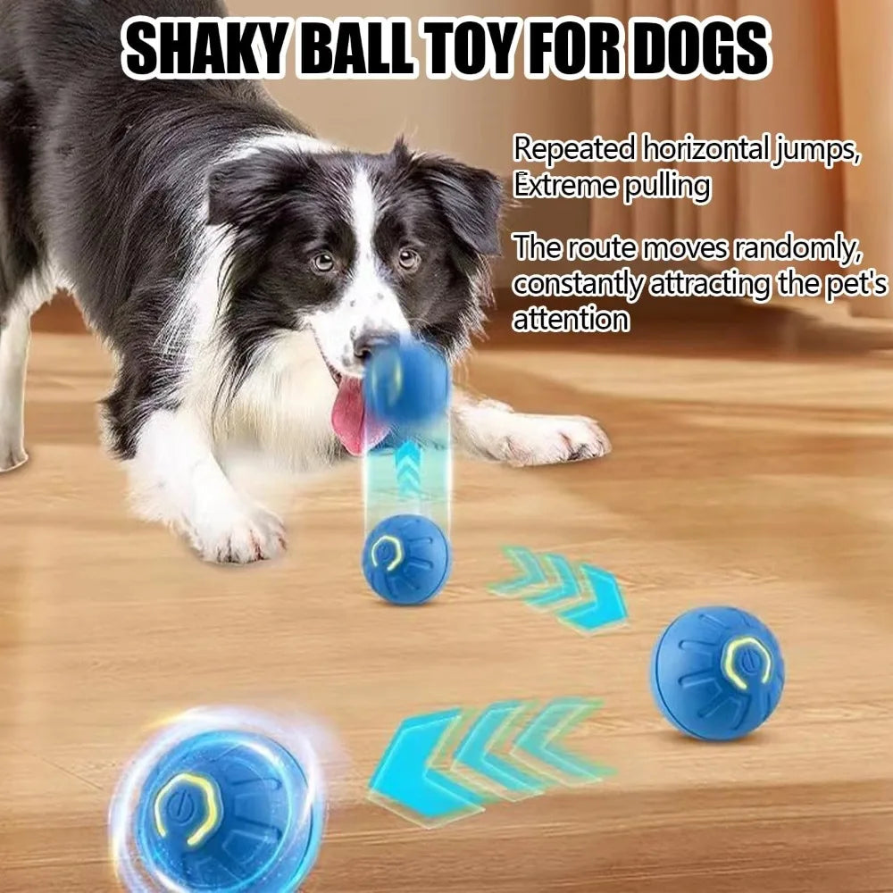 Pet Toy Ball with Tail Rope，Smart Automatic Pet Chase Ball Toy, Upgraded Speedy Tail Kitten Toy for Bored Indoor Adult Pets
