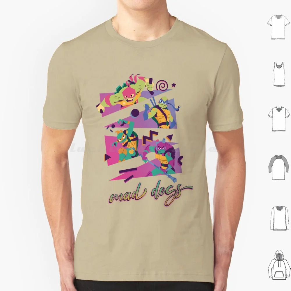 Mad Dogs T Shirt 6xl Cotton Cool Tee Rottmnt Turtle