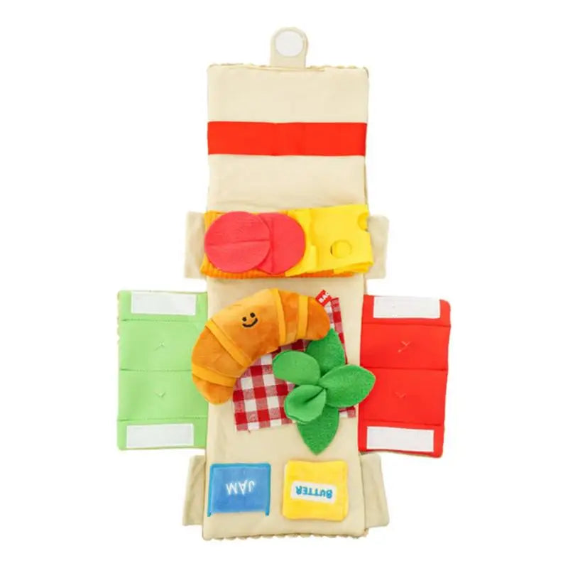Cat Chew Toy Food Croissant Toys Dog Squeak Interactive Chew Toy Dog Puzzle Toys Iq Training Instinct Training Puppy Toys
