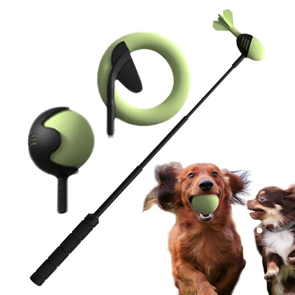 Retractable Dog Ball Launcher - 23.6" Carbon Fiber Throwing Pole