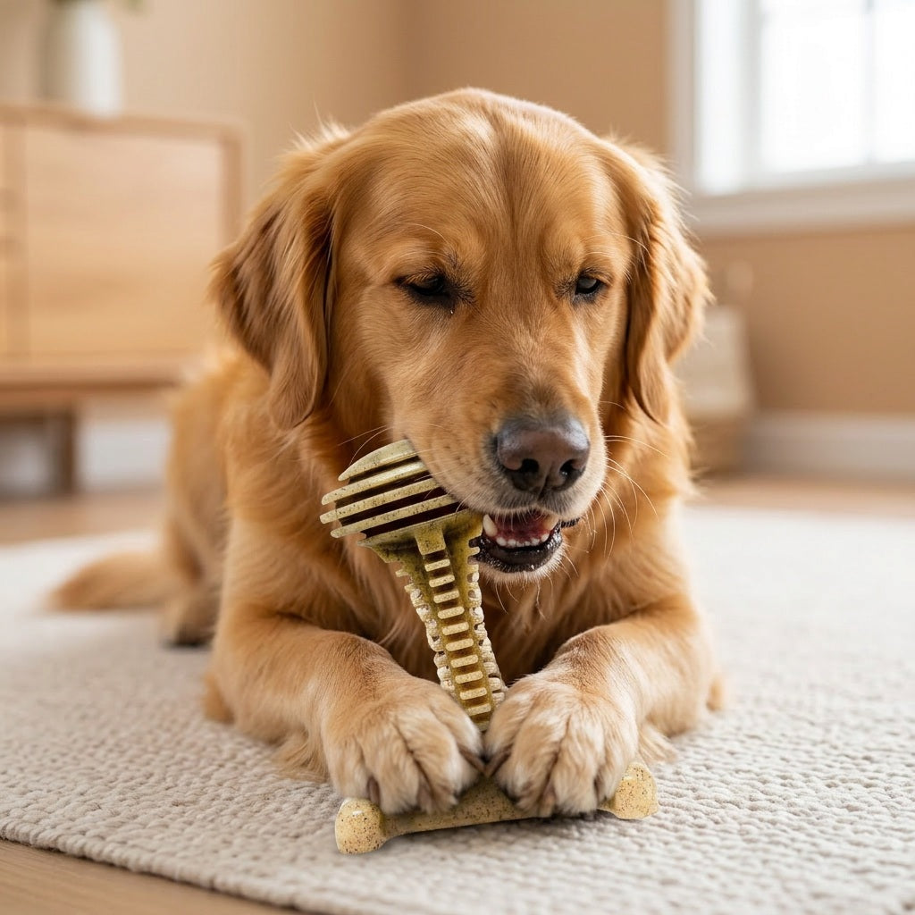 Honey Bone Dental Tower - Indestructible Nylon Dog Chew Toy XL | USA Made