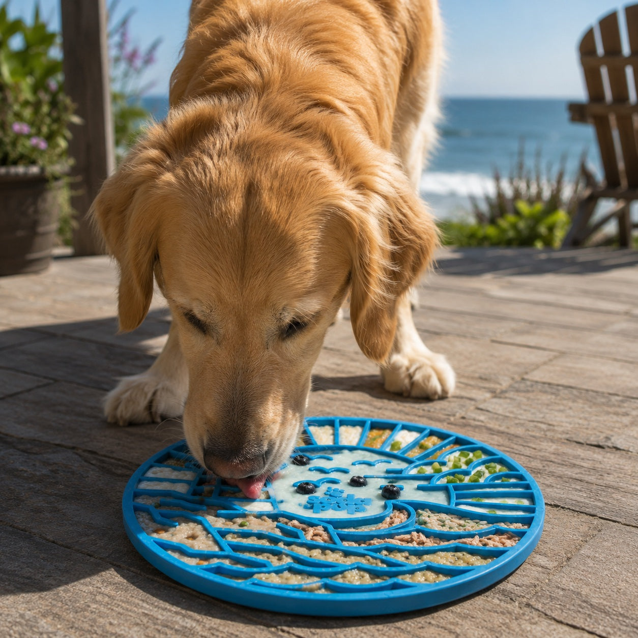 Lighthouse eMat - Enrichment Lick Mat For Dogs and Cats - With Suction Cups | USA Made