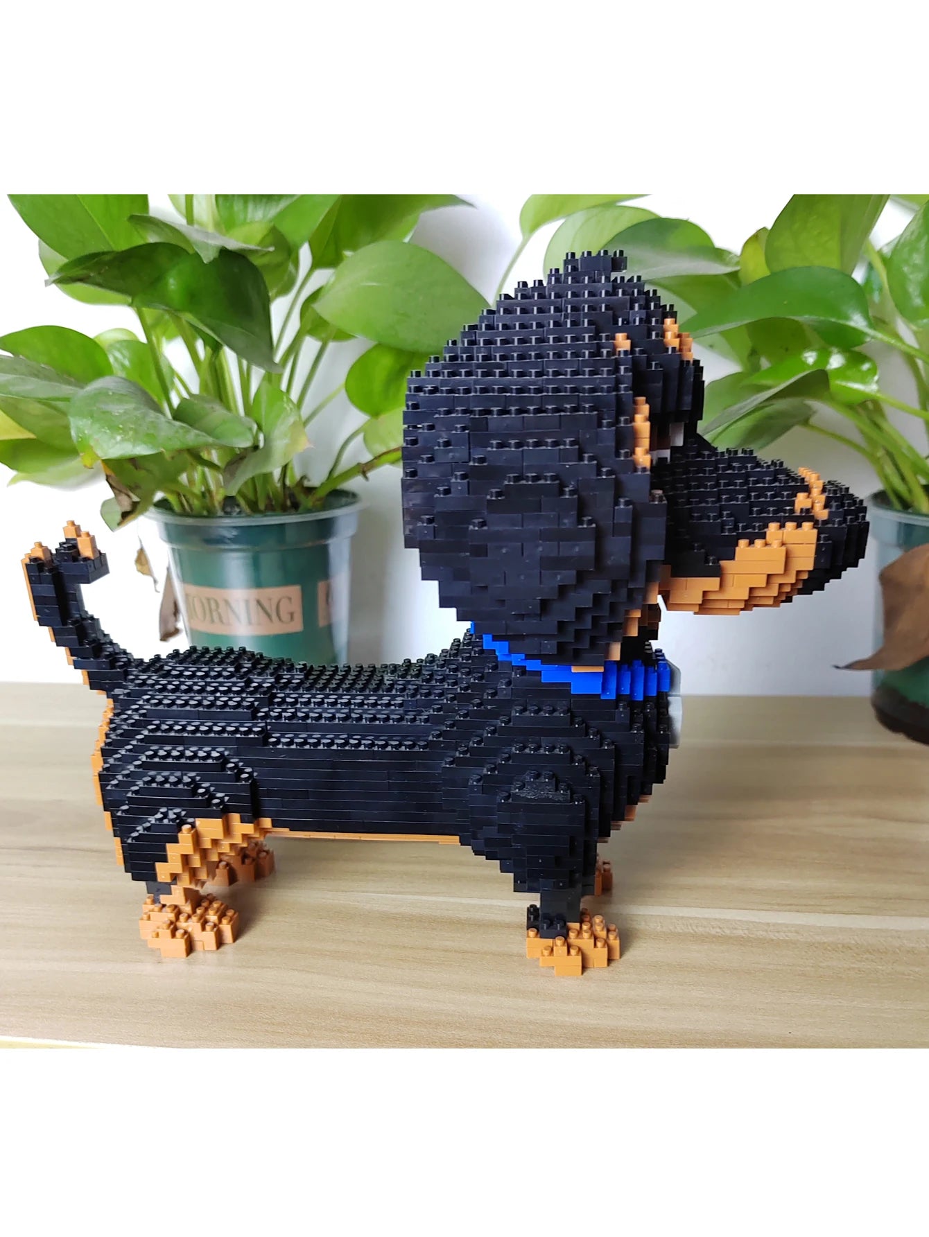 Dachshund Dog Model Micro Mini Building Blocks Set Educational Recreation Toys Pet Lover Gift Decoration Bricks Party Gift