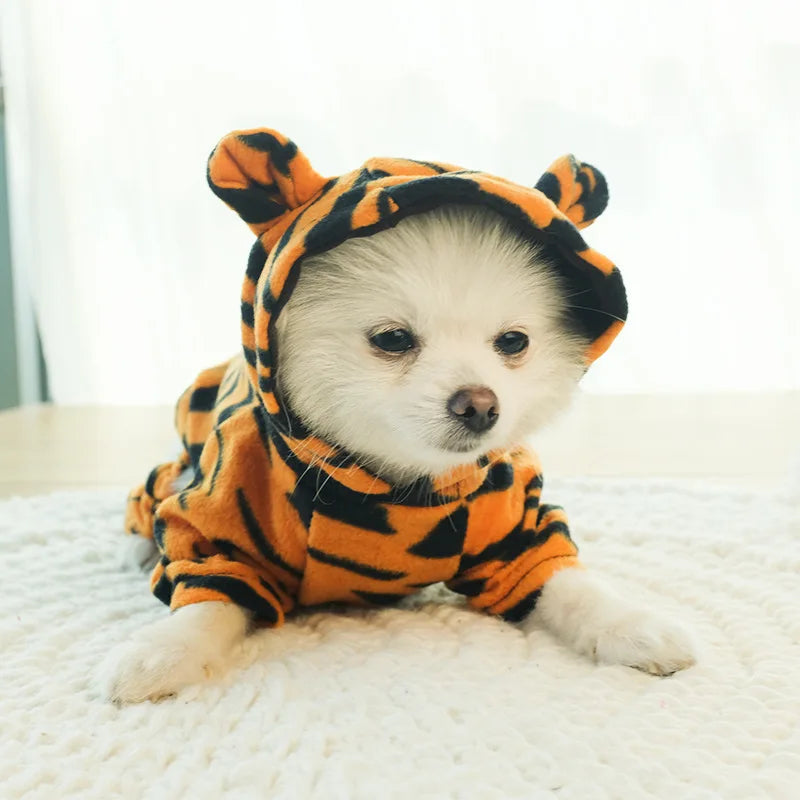 Pet Dog Clothes Soft Warm Fleece Dogs Jumpsuits Pet Clothing for Small Dogs Puppy Cats Hoodies Chihuahua Yorkshire Costume Coats