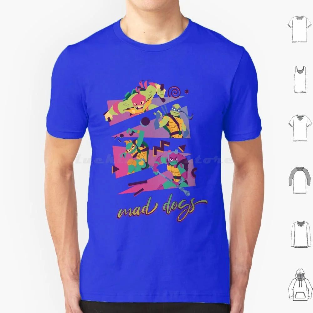 Mad Dogs T Shirt 6xl Cotton Cool Tee Rottmnt Turtle