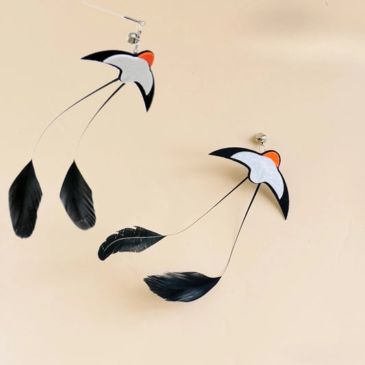 Interactive Cat Toy Funny Simulation Bird Feather with Bell Cat Stick Toy for Kitten Playing Teaser Wand Toy Pet Cats Supplies