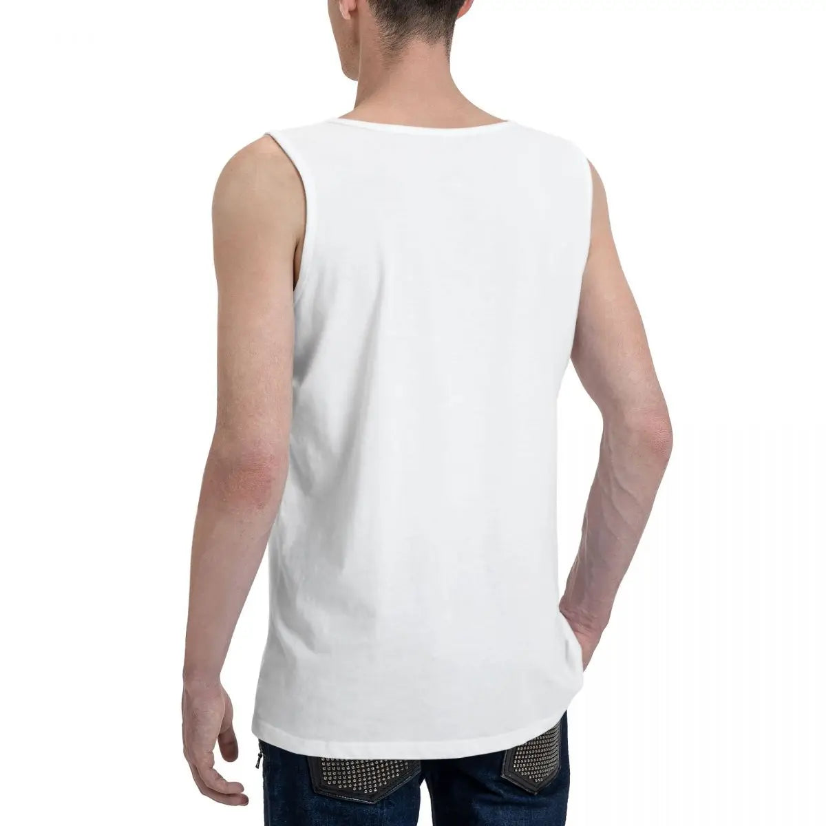 Ball Python Pastel Leopard 100% Cotton Men's Sweatshirt Vest Sleeveless Clothing Tees Men Tank Tops T-shirt