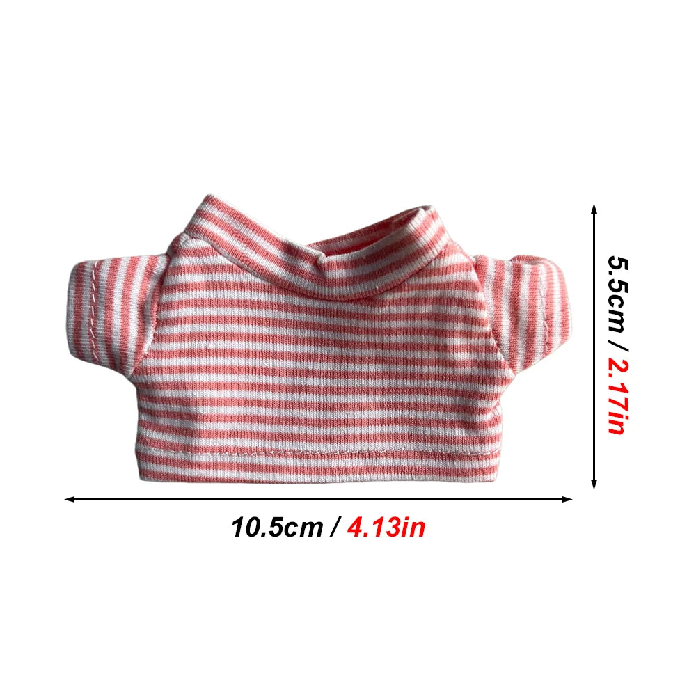 Guinea Pig Clothes Striped Small Pets T-shirt Soft Breathable Elastic Shirt for 5.9-inch Hamster Chinchilla Anti-shedding Outfit
