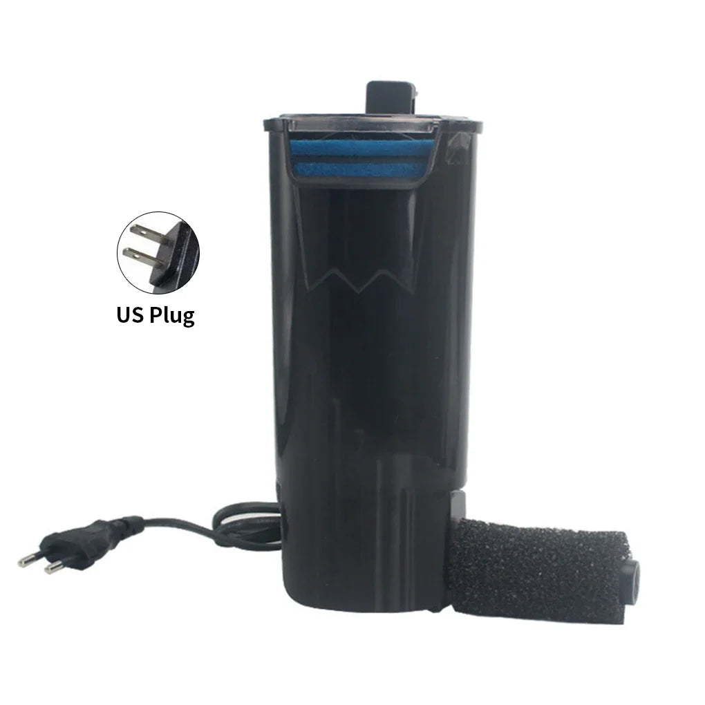 Aquarium Filter 5W Low Water Level Reptile Filter Suspended Waterfall Plastic Cleaning Water Pump Water Circulation Turtle