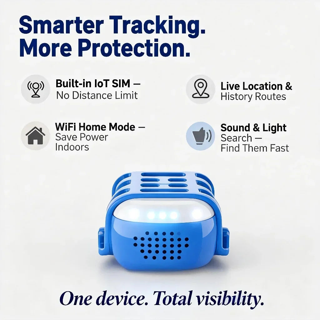 WanwayTech GP30 4G LTE Pet GPS Tracker - IP67 Waterproof