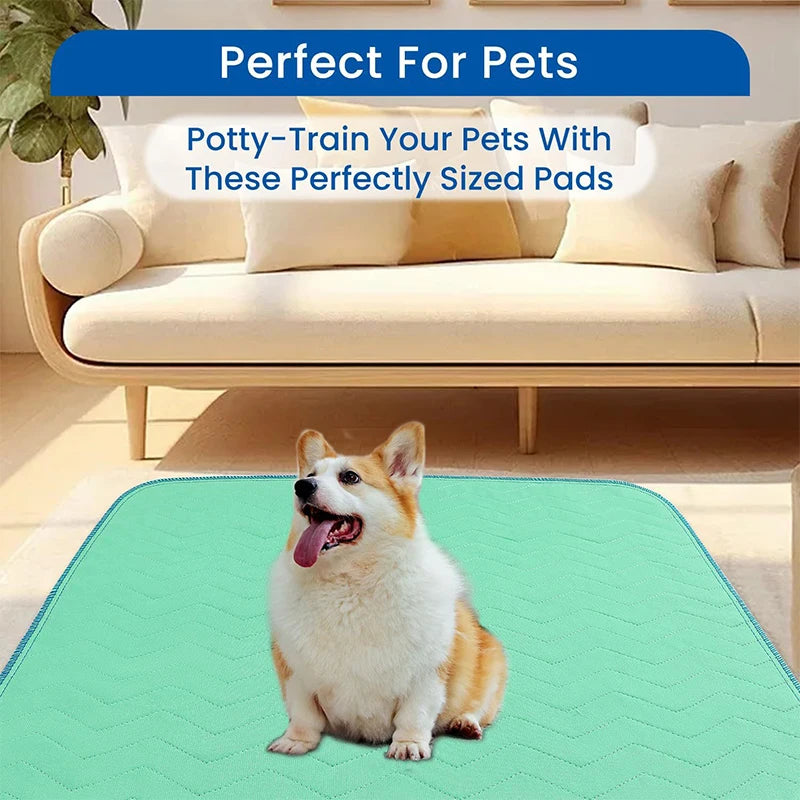 Pee Pads for Pet Extra Heavy Absorbency Washable Under Pads Quick Drying Nursing Pads Incontinence Bed Pads Reusable Washable